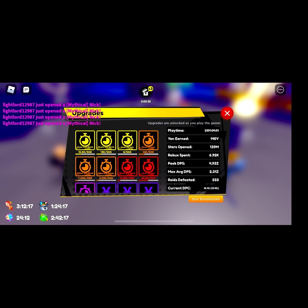 Anime fighters simulator pro acc